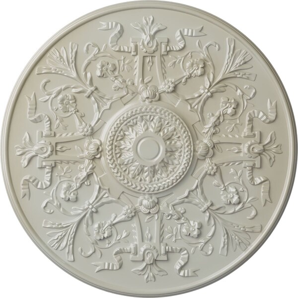 Ekena Millwork Versailles Ceiling Medallion (Fits Canopies up to 3 1/4"), Hand-Painted Flash Blue, 33"OD x 1 3/4"P CM33VEFBS - main